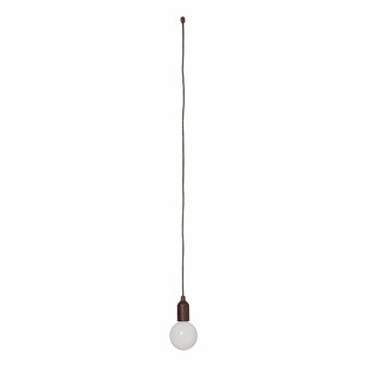 Retro lamp XL wood motif with cord 90cm