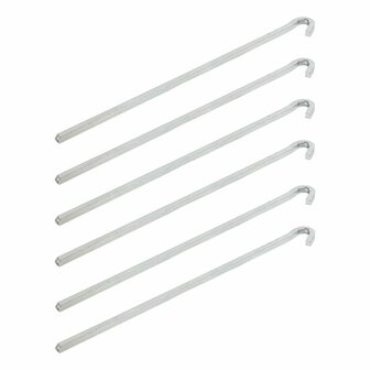 Rotspen 30cm metal square 6 pieces in polybag