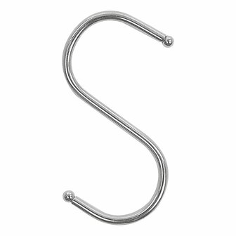 S-hook dia 4mm 6.5x7.5cm 6 pieces