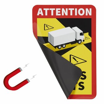 Magnetic sticker Attention Angles Morts!Truck
