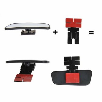 Blind spot mirror rectangular - set of 2
