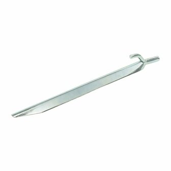 Tent peg 25cm metal with hook 6 pieces in polybag