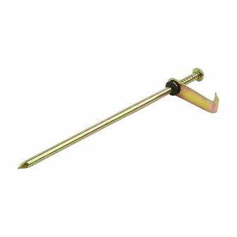 Rock pin 21cm metal with hook 6 pieces in polybag