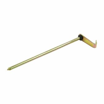 Rock pin 21cm metal with hook 6 pieces in polybag