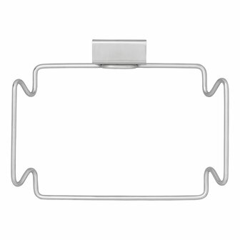 Garbage bag holder door attachment