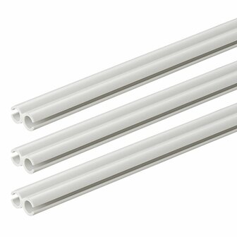 Double tent rail 80 cm - set of 3 pieces