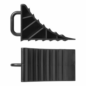 Wheel chock plastic with handle - set of 2