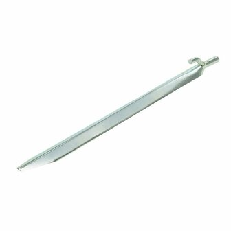 Tent peg 30cm metal with hook 6 pieces in polybag