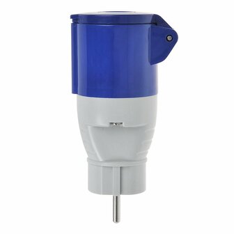 Adapter plug from Schuko to CEE