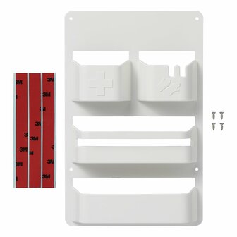 Pocket organizer for camper cassette door