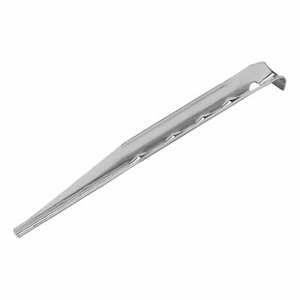 Tent peg 18.5cm aluminum ribbed 6 pieces in polybag