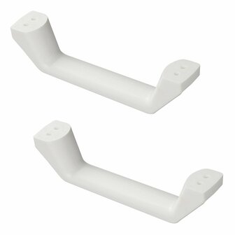 Manoeuvring handle white - set of 2 pieces