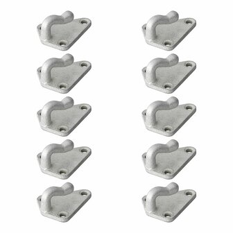 Rope hook metal 40x45mm 10 pieces