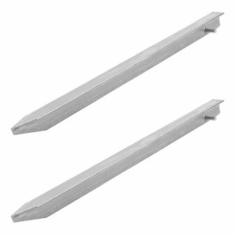Piquet en T 40 cm en metal, 2 pieces sous sachet plastique