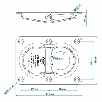 Lashing eye double SPP UP-02