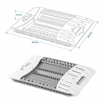 Drop-off rack foldable plastic