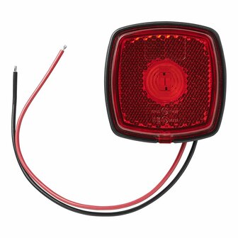 Marker light 9-30V red 61 x 61mm LED