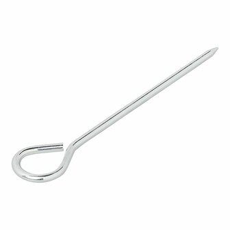 Tent peg 19cm aluminium with eye 10 pieces in polybag
