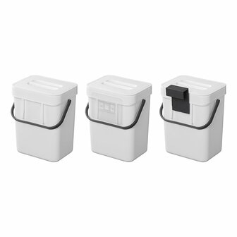 Waste bin with lid 3L for caravan/camper