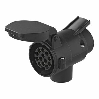 Adapter plug from 7 to 13-pin with constant (+)