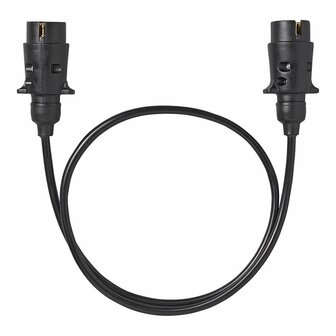 Extension cable 1M with 2x plug 7-pin PVC