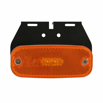 Side marker light 10-30V orange 110x45mm LED with holder