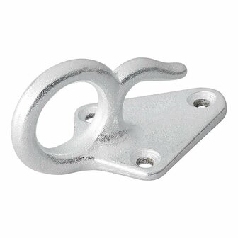 Rope hook metal with eye 70 x 40 mm 5 pieces