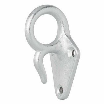 Rope hook metal with eye 70 x 40 mm 5 pieces