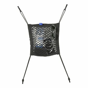 Storage net elastic 26x28cm double with plastic hooks NS-7