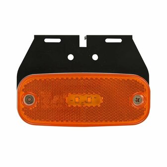 Side marker light 10-30V orange 110x45mm LED with holder