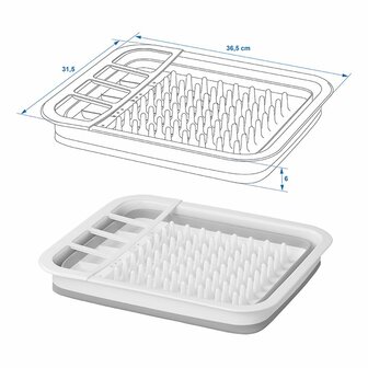 Foldable draining rack