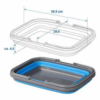 Foldable washing-up bowl 9L