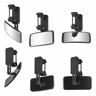 Interior mirror 115 x 55 mm with clamp