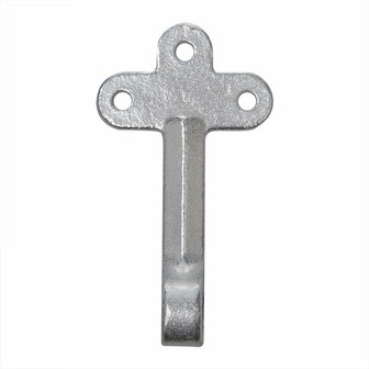 Flap hook no. 0 left 140mm with screw-on eye