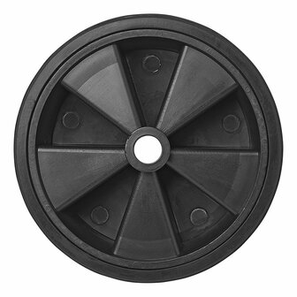 Nose wheel tire plastic rim with rubber tire 220x70mm