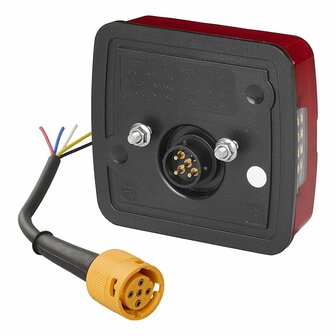 Rear light 4 functions 106 x 99 mm LED left