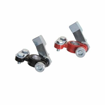 Battery terminal clamp set (+) and (-) with quick-release red/black