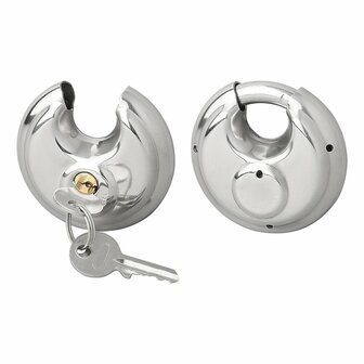 Disc lock 70mm 2 pieces keyed alike