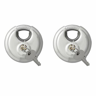 Disc lock 70mm 2 pieces keyed alike