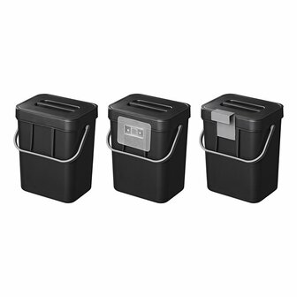 Waste bin with lid 5L for caravan/camper