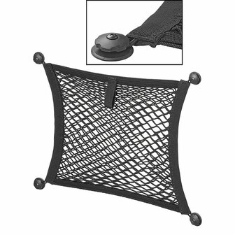 Storage net elastic double 40x34cm with self-adhesive and screw mounting