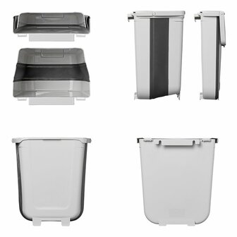 Waste bin 8L foldable for caravan/camper