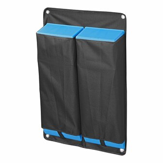 Wall-mounted storage bag for ramps