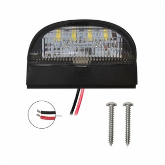 License plate light 72x50mm 4LED