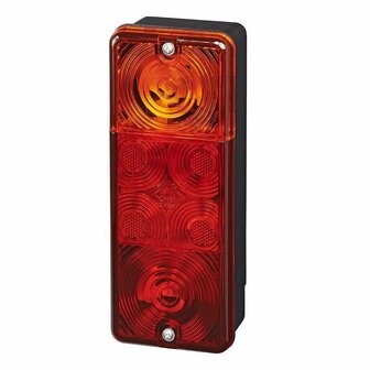 Rear light 3 functions 210x83mm