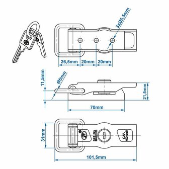 Tightening lock SPP ZB-13