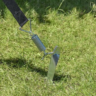 Storm strap set 2x 3 m with quick release 2x 70 cm