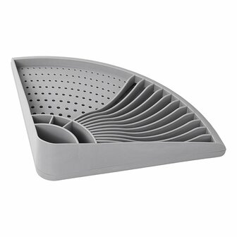 Draining rack for corner