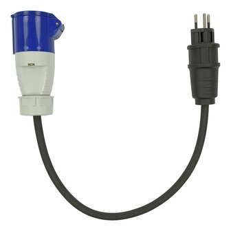 Adapter cable 40cm 3x1.5mm&sup2; from Swiss plug to CEE