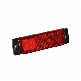 Marker light 12/24V red 126x30mm LED